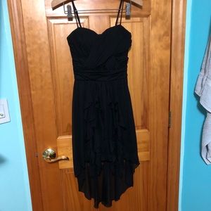 Black High low dress